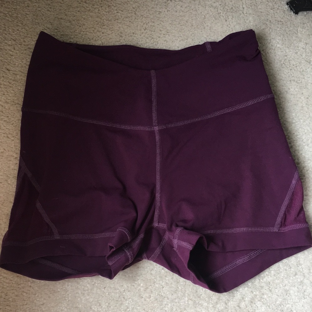 Karma athletics high waist mesh panel shorts
